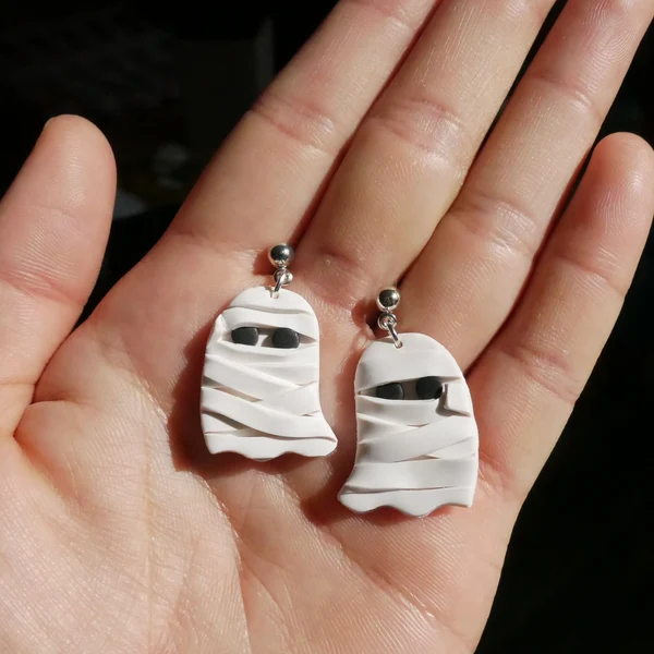 Ghost Mummy Earrings